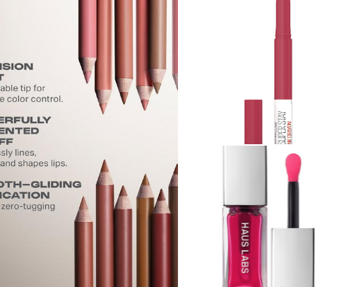 Mature lips cover photo collage