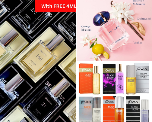 PERFUMES cover photo collage