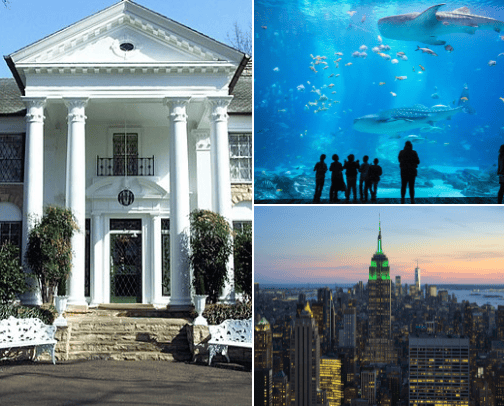 Places I want go to/ things I want to do cover photo collage