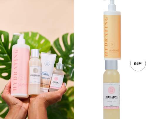 These Clean Skin care, and hair products make me feel so luxurious and healthy. cover photo collage