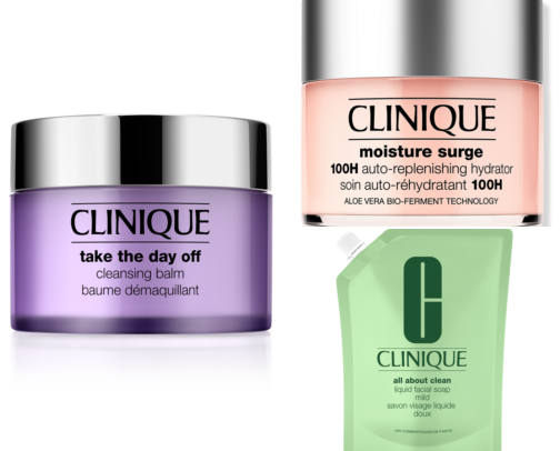 Clinique Favorites: Skincare and Makeup Essentials cover photo collage