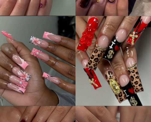 Nails inspo 💅🏾 cover photo collage