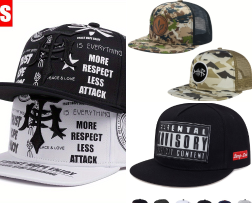 Street Wear Hats cover photo collage