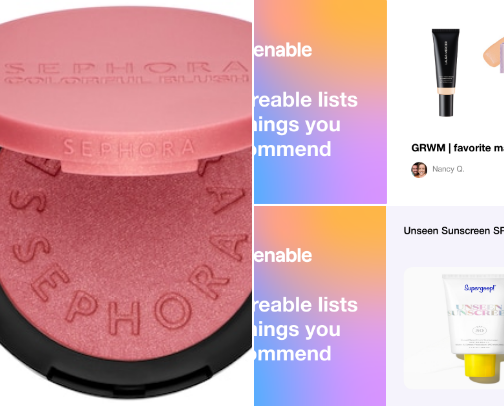 My favorite beauty recs cover photo collage
