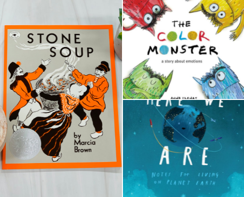 “How I Teach My Kids About Kindness (Through Books) cover photo collage