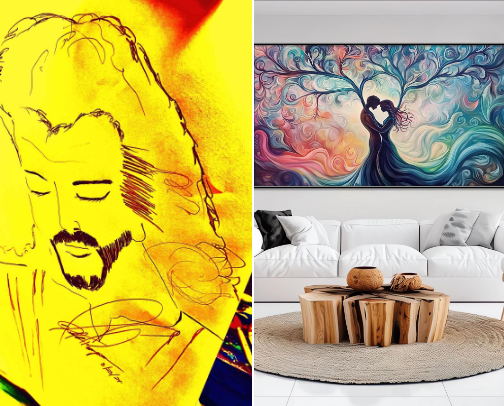 Love Art Wonders By God cover photo collage