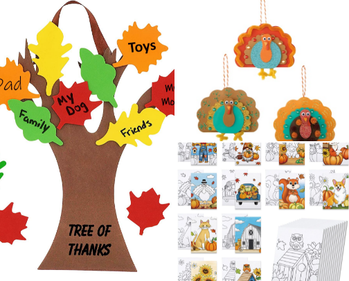 November Fall Activities for kids cover photo collage