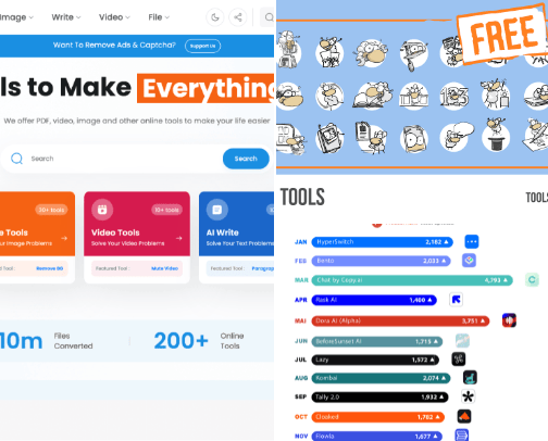 My favourite FREE Tools! cover photo collage