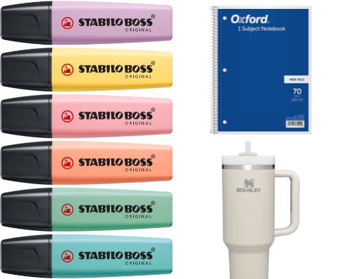 back to school essentials cover photo collage