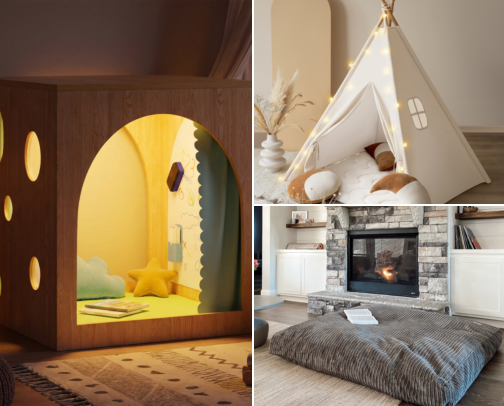 a calm-down corner you can set up in one weekend cover photo collage