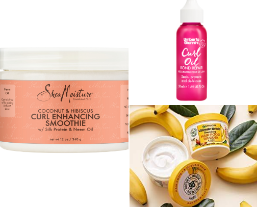 My fav affordable curly hair products cover photo collage
