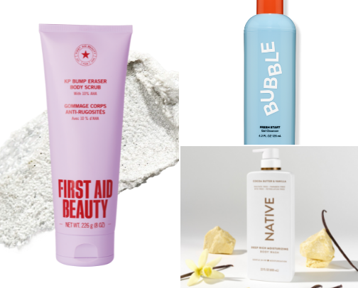 Everything Shower 🌺 (the best skin and body care products) cover photo collage