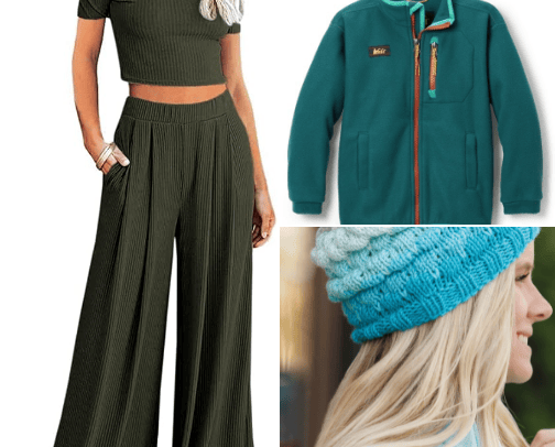 cozy clothing season cover photo collage