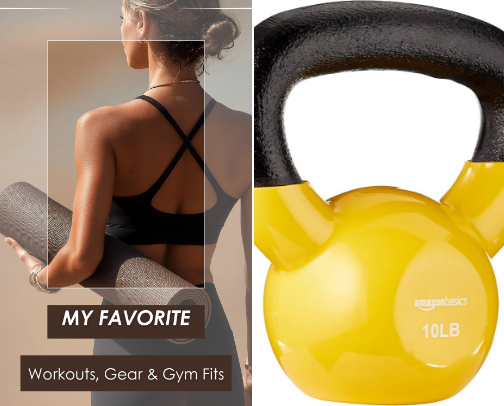 My Favorite Workouts, Gear & Gym Fits cover photo collage