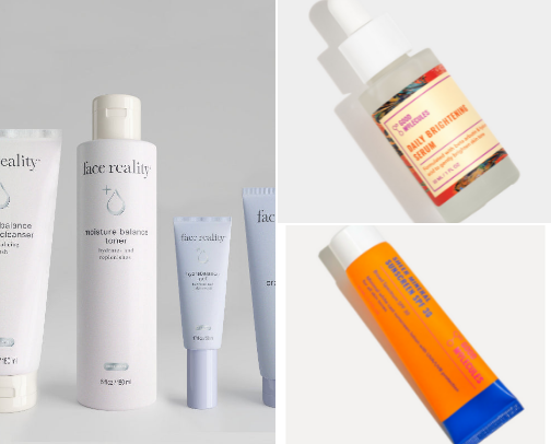 Skincare for oily and acne prone skin cover photo collage