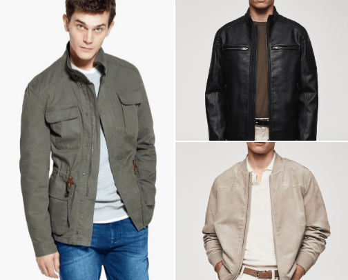 man jacket cover photo collage