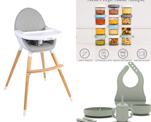 First Solid Foods / Baby-Led Weaning Must-Haves cover photo collage