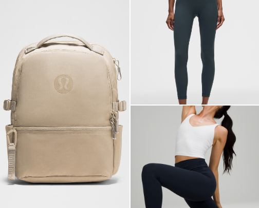 Lululemon finds cover photo collage