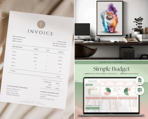Template and Design That I Use Frequently cover photo collage