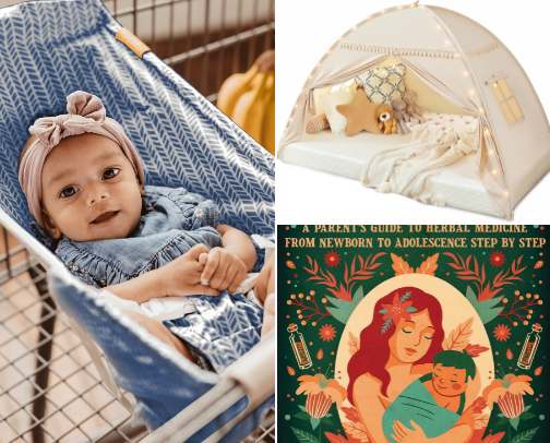Baby wishlist items cover photo collage