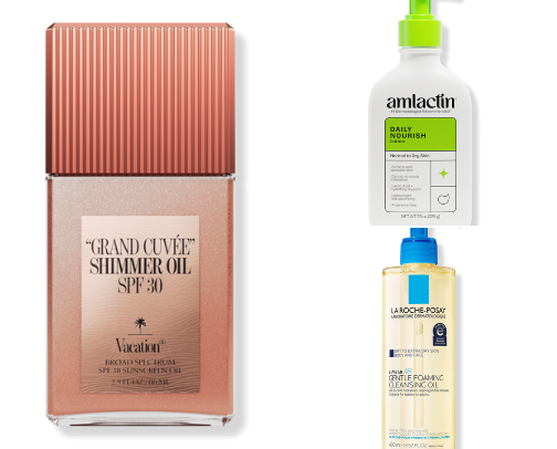Skincare must haves that never run out on my vanity cover photo collage