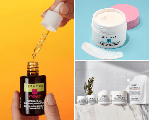 Skin care cover photo collage