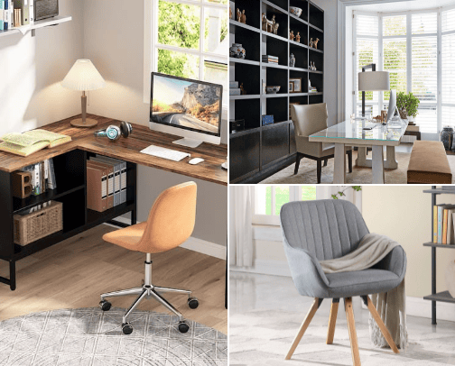 Must haves for your home office. cover photo collage