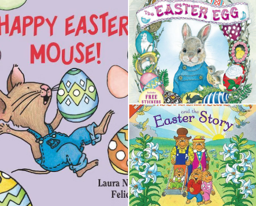 Easter Kids Books cover photo collage