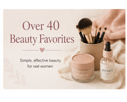 Over 40 Beauty Favorites cover photo collage