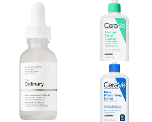 My favorite skincare products cover photo collage