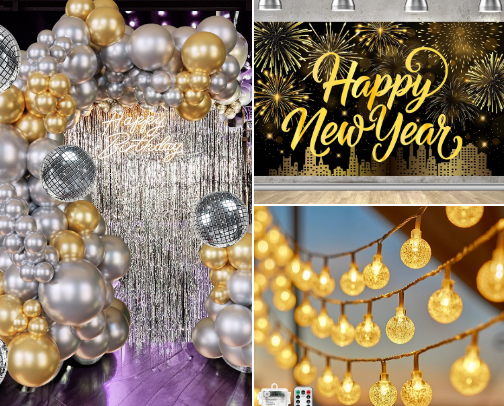 ✨ New Year’s Must-Haves: Sparkle, Celebrate & Step Into 2026 in Style cover photo collage