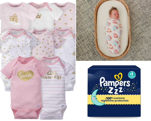 New baby starter kit cover photo collage