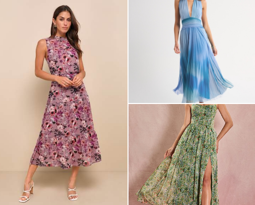 Spring & Summer Wedding Guest Dresses cover photo collage