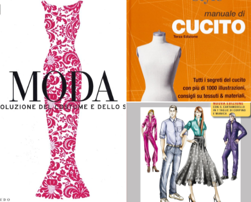 Sewing books & magazines (IT) cover photo collage