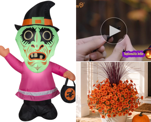Halloween Front Porch Ideas for Busy Moms cover photo collage