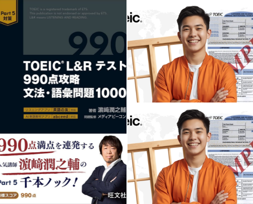 Read Online - TOEIC L&R 990 1000 cover photo collage