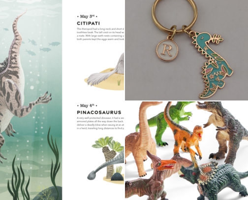 DINOS-Roar Into Prehistoric Style cover photo collage