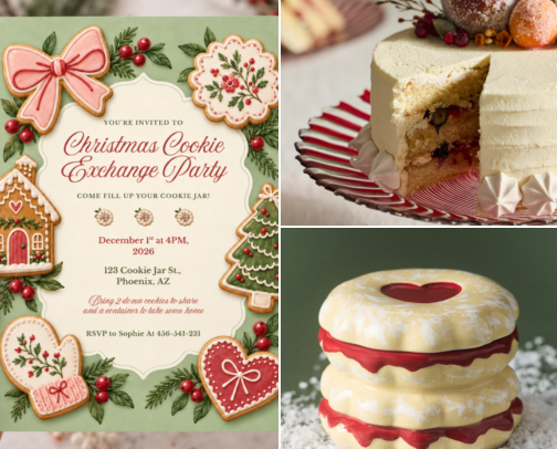 Christmas Cookie Exchange Party Ideas cover photo collage