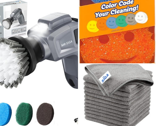 Amazing cleaning products to make your household chores super easy! cover photo collage