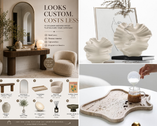 Designer Entryway Formula™ | Quiet Luxury Finds That Look Custom cover photo collage