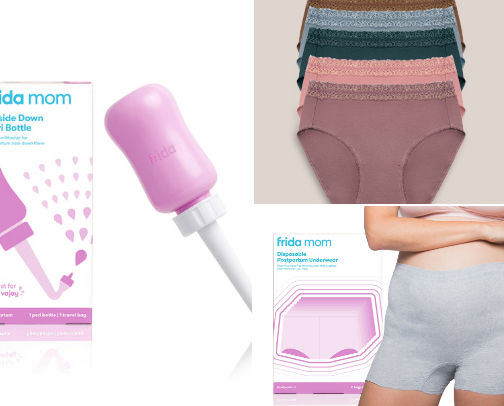 Postpartum Hospital supplies cover photo collage