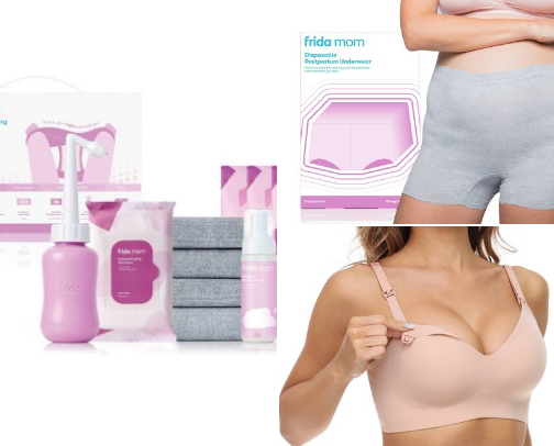 Postpartum essentials cover photo collage