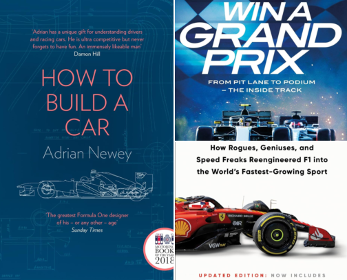 F1 books to get you through the off-season cover photo collage