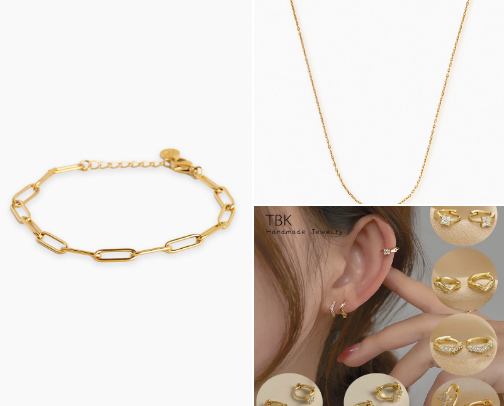Jewelries cover photo collage