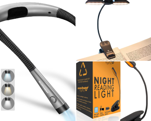 15 Best Reading Lights for Bookworms cover photo collage