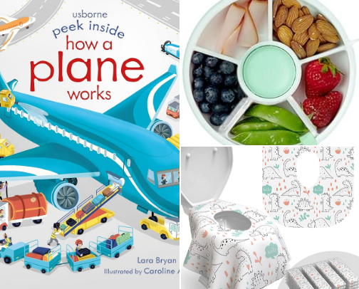 baby & toddler air travel favorites ✈️ cover photo collage
