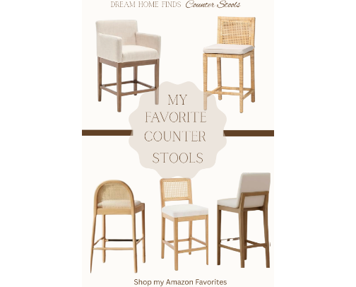 Dream Home Favorite Amazon Barstools cover photo collage