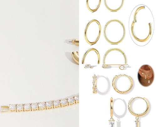 Quiet luxury jewelry cover photo collage