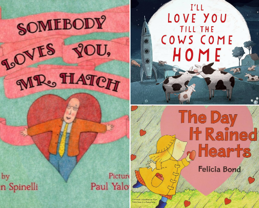 Valentines Day Picture Books cover photo collage