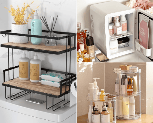 Bathroom organisation cover photo collage